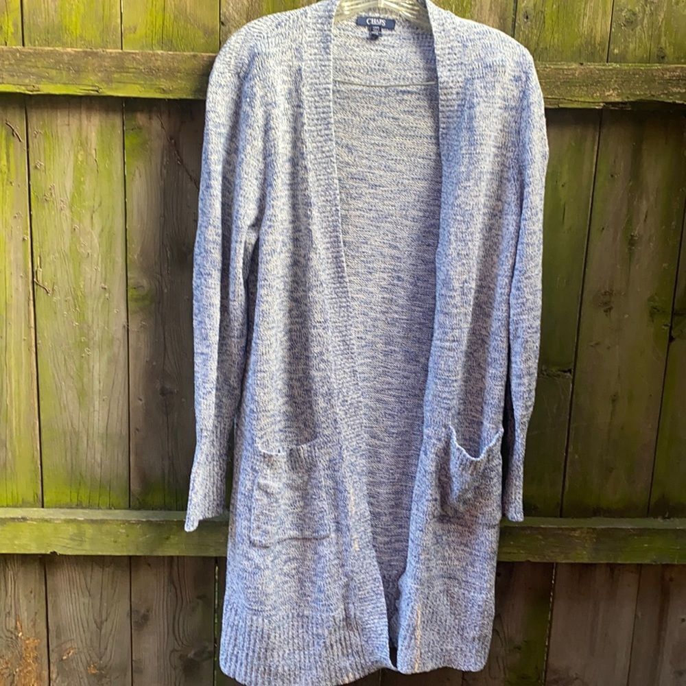 Chaps long cardigan sweater sz. L